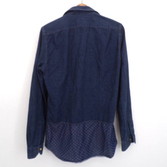 Paul Smith Blue Denim Button Shirt Men's M (15.5/39) 100% Cotton Made in Italy. - Picture 1 of 10